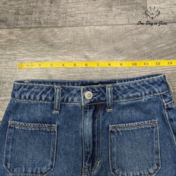 Hollister Ultra High Rise Denim Skirt Size 0 - Picture 3 of 5